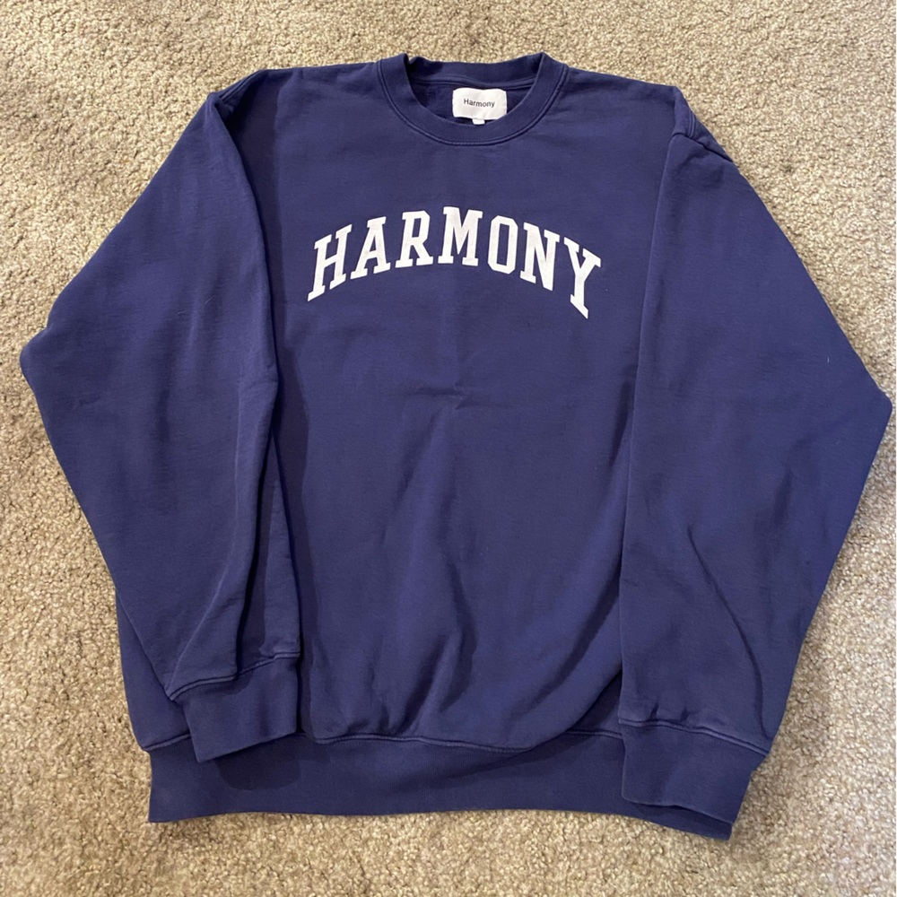 Harmony Paris Crew Neck Sweatshirt Blue XL